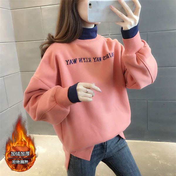 fake two pieces of sweater 2020 new loose women's net red autumn and winter thickened foreign style junior jacket, Black
fake two pieces of sweater 2020 new loose women's net red autumn and winter thickened foreign style junior jacket, Black