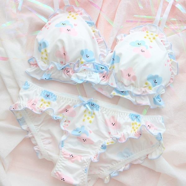 cute japanese lingerie & panties wiresoft underwear sleep intimates kawaii lolita color white bra and panty set, Red;black
cute japanese lingerie & panties wiresoft underwear sleep intimates kawaii lolita color white bra and panty set, Red;black