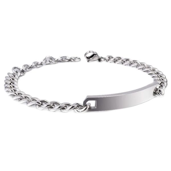 charm bracelets dolaime gift trendy women stainless steel silver color id bracelet for woman men , pulseira masculina,bracciale da donna, Golden;silver
charm bracelets dolaime gift trendy women stainless steel silver color id bracelet for woman men , pulseira masculina,bracciale da donna, Golden;silver