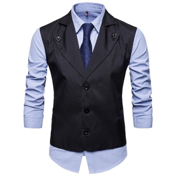 waistcoat men british suit vest business social vest men chalecos para hombre solid gilet homme costume1, Black;white
waistcoat men british suit vest business social vest men chalecos para hombre solid gilet homme costume1, Black;white