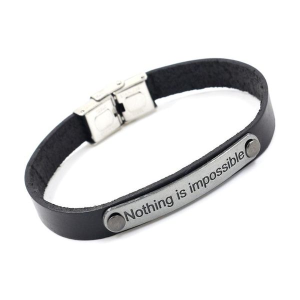 eif dock vintage casual braided letter nothing is impossibleleather bracelets hand men & women couple qylzln
eif dock vintage casual braided letter nothing is impossibleleather bracelets hand men & women couple qylzln