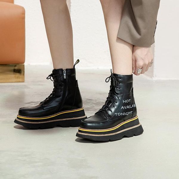 height increasing wedge boots white black color blocking combat shoes women's flat platform boots winter fashion shoes
height increasing wedge boots white black color blocking combat shoes women's flat platform boots winter fashion shoes