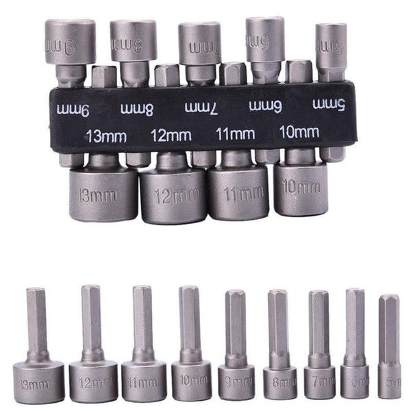 9pcs hex shank socket wrench power nut wrench drill bit screw 5-13mm magnetic nut universal socket adapter repair tools
9pcs hex shank socket wrench power nut wrench drill bit screw 5-13mm magnetic nut universal socket adapter repair tools