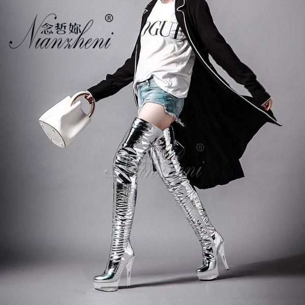 boots 15cm super stiletto heels silver crystal platform small size over the knee clubbing stripper 6 inches fashion mature, Black
boots 15cm super stiletto heels silver crystal platform small size over the knee clubbing stripper 6 inches fashion mature, Black