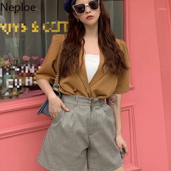 neploe blazer women spring 2020 new arrival fashion notched collar short sleeve female coats loose office lady 1a4801, White;black
neploe blazer women spring 2020 new arrival fashion notched collar short sleeve female coats loose office lady 1a4801, White;black