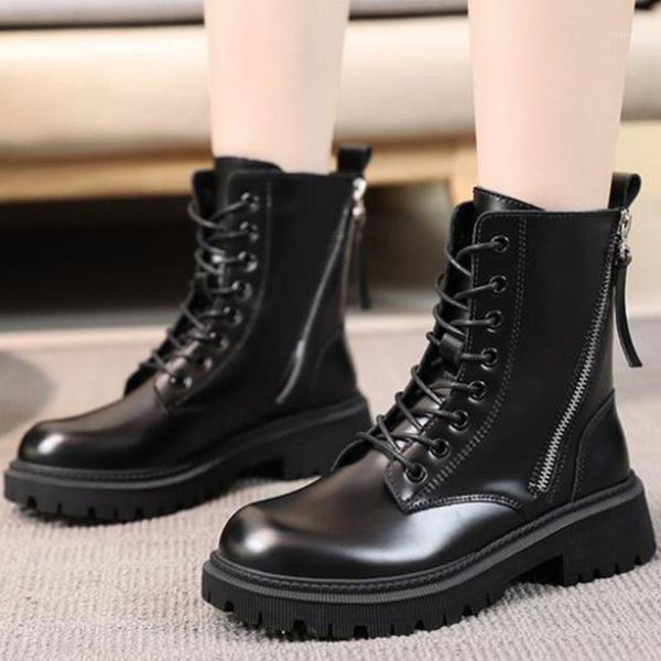 boots fashion ankle women double zipper genuine leather ladies winter british style motorcycle botas de mujer ll9191, Black
boots fashion ankle women double zipper genuine leather ladies winter british style motorcycle botas de mujer ll9191, Black