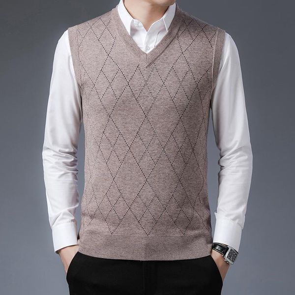 men's sweaters man thick cashmere sweater casual plaid sleeveless jumper male v-neck warm wool vest knit clothing pullovers, White;black
men's sweaters man thick cashmere sweater casual plaid sleeveless jumper male v-neck warm wool vest knit clothing pullovers, White;black