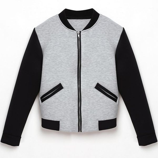 autumn winter leisure zipper cardigan fashion women jacket short section collar zipper stitching jacket 2020 new women coats1, Black;brown
autumn winter leisure zipper cardigan fashion women jacket short section collar zipper stitching jacket 2020 new women coats1, Black;brown