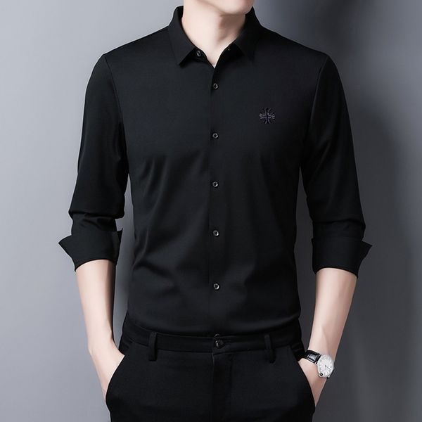 eaagf shirt style and fashion in sleeve and autumn new embroidery traceless men's long spring new men's easy to wear shirt fashion, Blue
eaagf shirt style and fashion in sleeve and autumn new embroidery traceless men's long spring new men's easy to wear shirt fashion, Blue