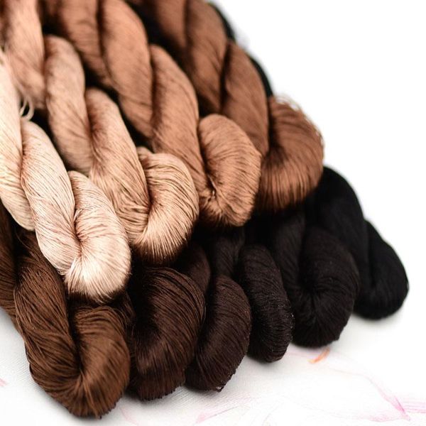 yarn 1pcs 400m 100% silk thread embroidery hand embroider cross stitch 10 gradient colors brown series, Black;white
yarn 1pcs 400m 100% silk thread embroidery hand embroider cross stitch 10 gradient colors brown series, Black;white