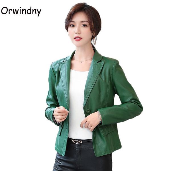 women's leather & faux arrival spring coat women autumn slim fashion blazer oversize s-3xl female jacket jaqueta feminina orwindny, Black
women's leather & faux arrival spring coat women autumn slim fashion blazer oversize s-3xl female jacket jaqueta feminina orwindny, Black