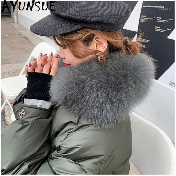 women's down & parkas ayunsue 2021 women's jacket winter coat women clothes fur collar fashion korean puffer womens jackets oly202, Black
women's down & parkas ayunsue 2021 women's jacket winter coat women clothes fur collar fashion korean puffer womens jackets oly202, Black