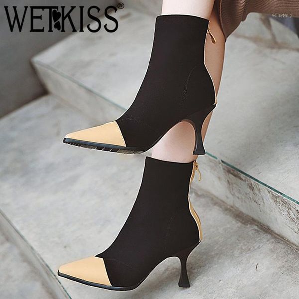 wetkiss plus size 34-48 ankle women boots square toe zip footwear flock female boot pu high heels shoes women 2020 new winter1, Black
wetkiss plus size 34-48 ankle women boots square toe zip footwear flock female boot pu high heels shoes women 2020 new winter1, Black
