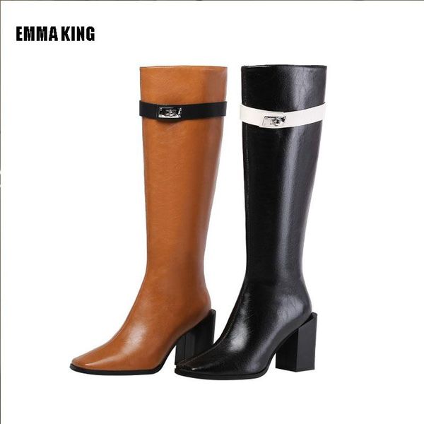 boots women fashion chunky heel knee high square toe retro tall black brown long winter shoes 2021
boots women fashion chunky heel knee high square toe retro tall black brown long winter shoes 2021