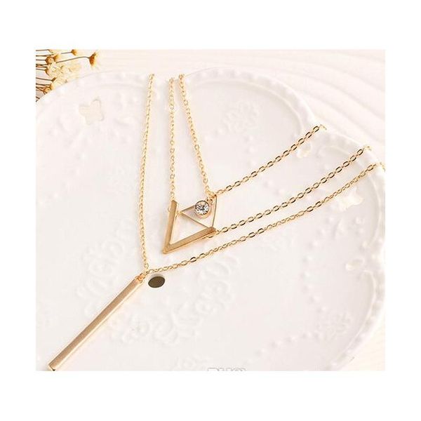 fashion crystal sequins necklace temperament multi - layered metal pendants chain c sqcuuu dh_seller2010, Silver
fashion crystal sequins necklace temperament multi - layered metal pendants chain c sqcuuu dh_seller2010, Silver