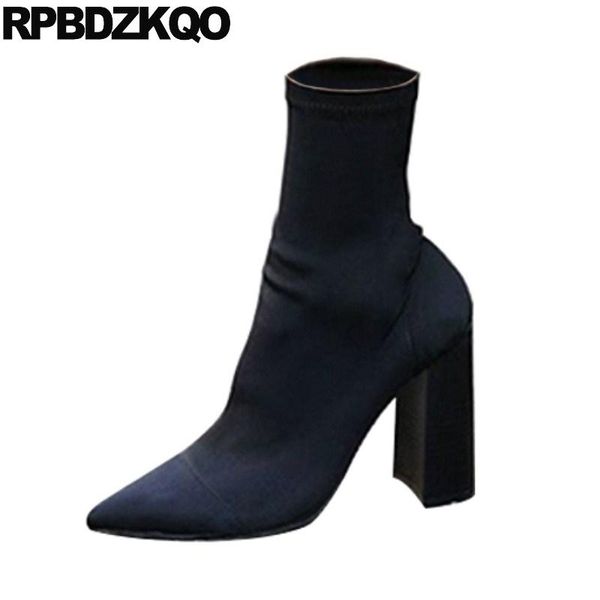fall sock short ladies chunky elegant black pointed toe boots high heel ankle designer shoes women luxury 2020 autumn stretch
fall sock short ladies chunky elegant black pointed toe boots high heel ankle designer shoes women luxury 2020 autumn stretch