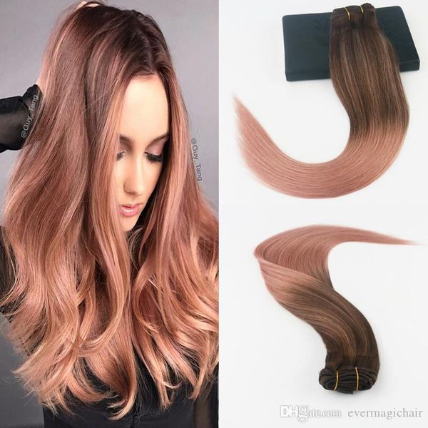 14-24" 7pcs 100gram color #3 dark browm fading to color rose gold brazilian remy hair extensions full set cilp on hair extensions, Black;brown
14-24" 7pcs 100gram color #3 dark browm fading to color rose gold brazilian remy hair extensions full set cilp on hair extensions, Black;brown
