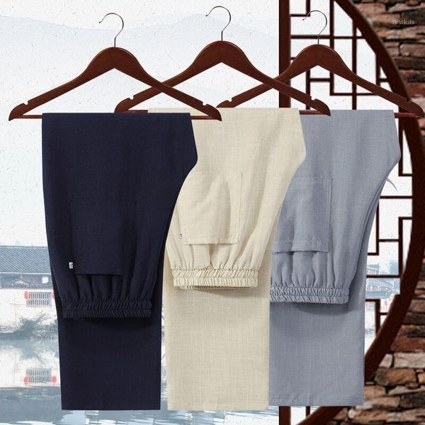 summer cotton and linen tang suit thin casual pants men's straight loose men's trousers layman's clothes pants dad suit1, Black
summer cotton and linen tang suit thin casual pants men's straight loose men's trousers layman's clothes pants dad suit1, Black