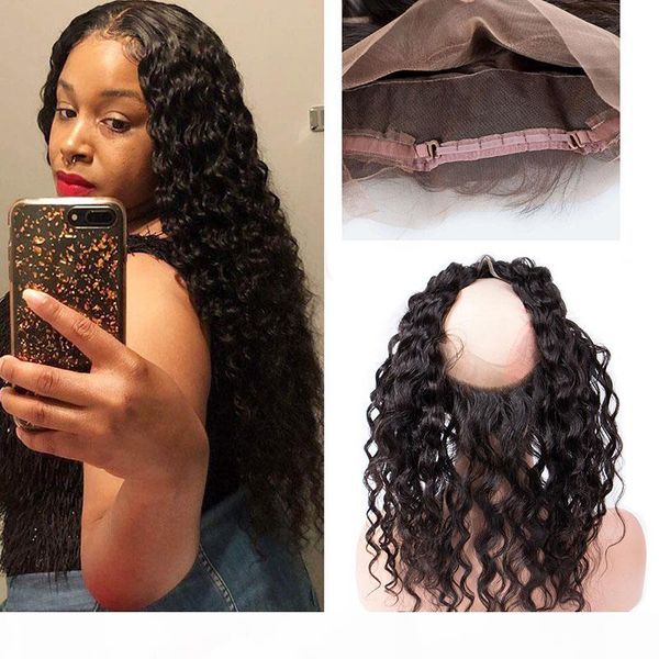 raw indian virgin hair wet and wavy water wave 360 lace frontal closure natural color 8-22inch 360 circle frontal hair extensions, Black;brown
raw indian virgin hair wet and wavy water wave 360 lace frontal closure natural color 8-22inch 360 circle frontal hair extensions, Black;brown