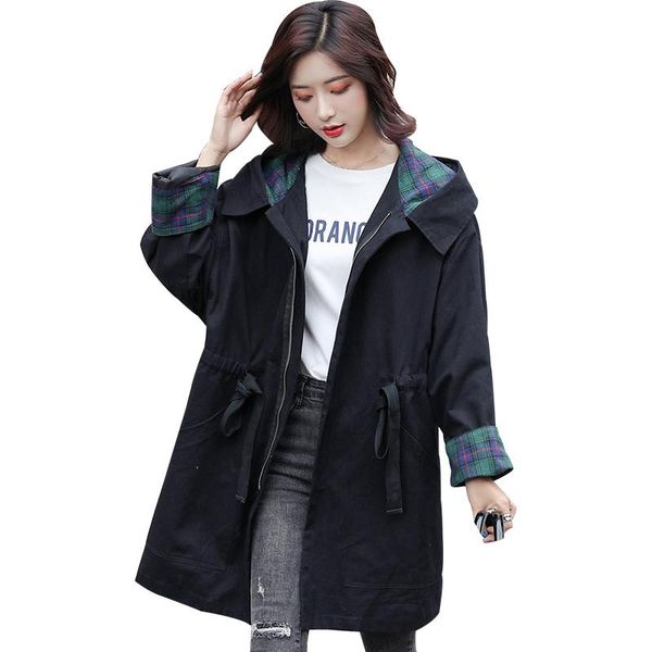 women's trench coats women hooded harajuku coat fashion autumn long-sleeved casual black & apricot streetwear loose hip hop windbreaker, Tan;black
women's trench coats women hooded harajuku coat fashion autumn long-sleeved casual black & apricot streetwear loose hip hop windbreaker, Tan;black