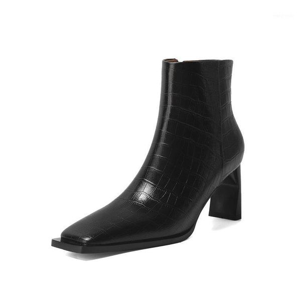 fashion genuine leather high heels ladies boots 2020 autumn winter women ankle boots quality night club dress shoes woman1, Black
fashion genuine leather high heels ladies boots 2020 autumn winter women ankle boots quality night club dress shoes woman1, Black