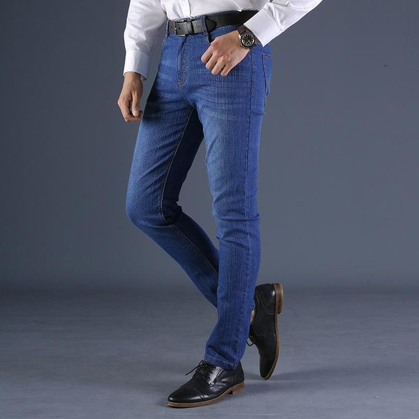 men's jeans 2021 spring and autumn men's slim straight denim fashion stretch business pants dad has large size 110kg, Blue
men's jeans 2021 spring and autumn men's slim straight denim fashion stretch business pants dad has large size 110kg, Blue