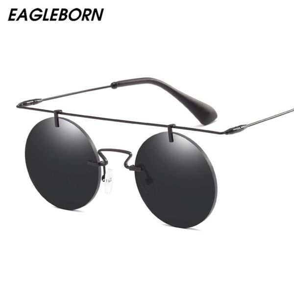sunglasses women personality punk round frame metal frameless retro sun glasses vintage gothic, White;black
sunglasses women personality punk round frame metal frameless retro sun glasses vintage gothic, White;black