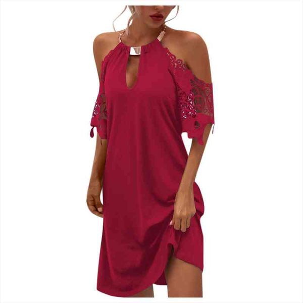 vintage off shoulder dress womens solid color lace sleeve halter neck strapless dress sundress vintage elbise vestidos, Black;gray
vintage off shoulder dress womens solid color lace sleeve halter neck strapless dress sundress vintage elbise vestidos, Black;gray