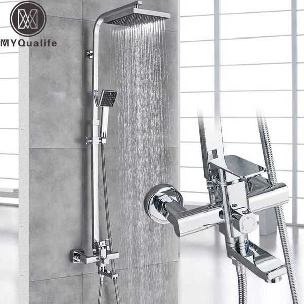 chrome bath faucet rotate tub spout wall mount 8" rainfall head + hand shower kit 3-ways mixer valve 1011
chrome bath faucet rotate tub spout wall mount 8" rainfall head + hand shower kit 3-ways mixer valve 1011