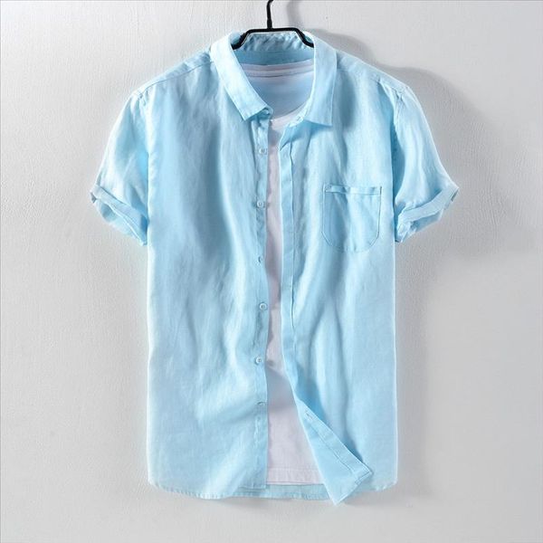 new brand short sleeve linen shirts men casual square collar solid shirt mens fashion breathable flax shirt male overhemd camisa, White;black
new brand short sleeve linen shirts men casual square collar solid shirt mens fashion breathable flax shirt male overhemd camisa, White;black