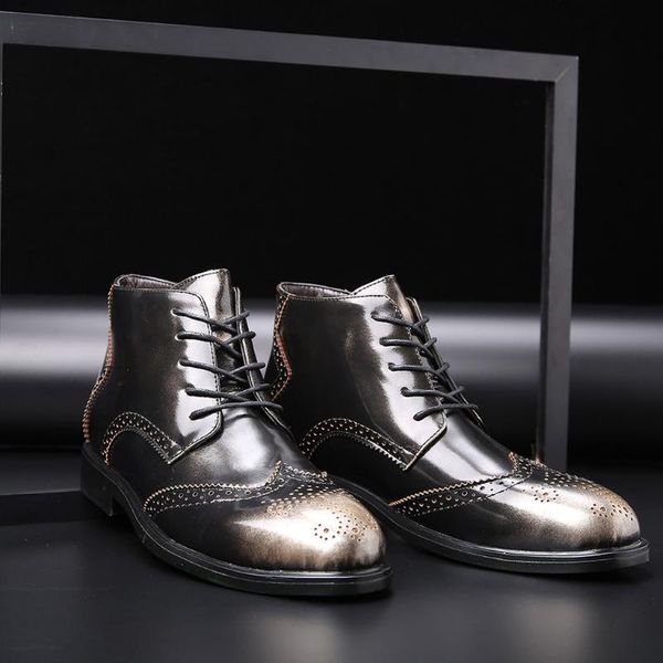 fashion retro ankle leather men boots high-side lace up tooling black boots outdoor motorcycle fashion men shoes #d
fashion retro ankle leather men boots high-side lace up tooling black boots outdoor motorcycle fashion men shoes #d