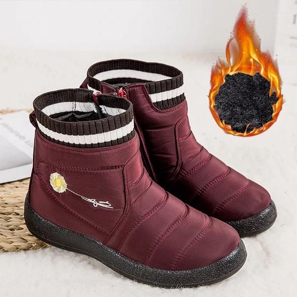 women boots 2020 winter snow boots lightweight warm plush waterproof ankle slip on zipper elastic knitted ladies shoes1, Black
women boots 2020 winter snow boots lightweight warm plush waterproof ankle slip on zipper elastic knitted ladies shoes1, Black