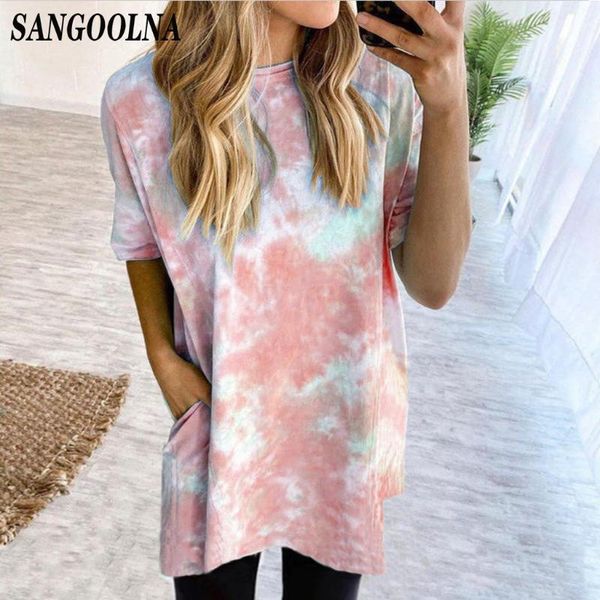 2021 summer blouse women tie dye print short sleeve shirt o-neck gradient color shirt femme streetwear plus size s-5xl, White
2021 summer blouse women tie dye print short sleeve shirt o-neck gradient color shirt femme streetwear plus size s-5xl, White