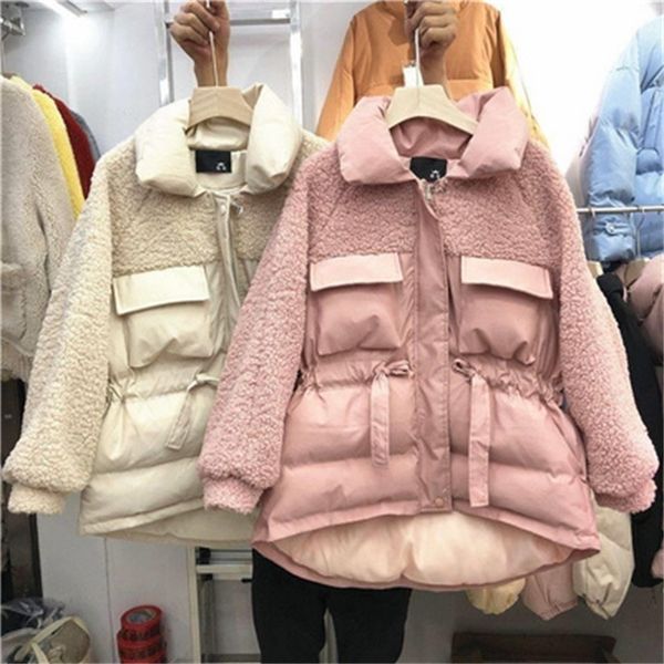 bella new fashion autumn winter loose jackets coats vintage warm female lamb wool parkas casual street lady korean outwears 201027, Black
bella new fashion autumn winter loose jackets coats vintage warm female lamb wool parkas casual street lady korean outwears 201027, Black