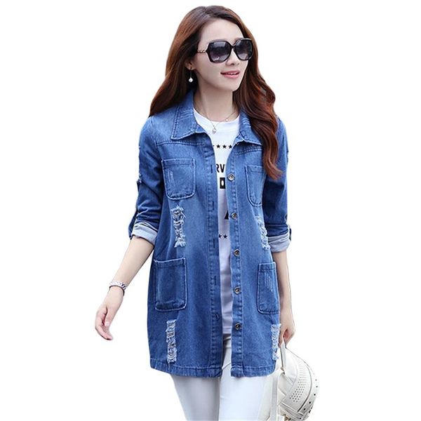 2021 autumn fashion women denim jacket jeans blouses coat casual long sleeve hole pocket blue slim shirts large size, Black;brown
2021 autumn fashion women denim jacket jeans blouses coat casual long sleeve hole pocket blue slim shirts large size, Black;brown