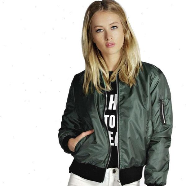 spring autumn women thin jackets ma1 basic bomber jacket long sleeve coat casual stand collar slim fit outerwear, Black;brown
spring autumn women thin jackets ma1 basic bomber jacket long sleeve coat casual stand collar slim fit outerwear, Black;brown