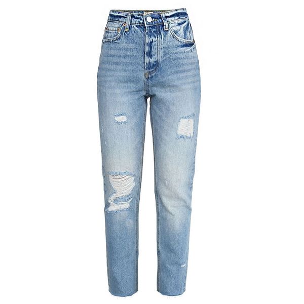 women's high waist straight jeans washed whisker jeans frayed foot tassel edge trousers 201029, Blue
women's high waist straight jeans washed whisker jeans frayed foot tassel edge trousers 201029, Blue