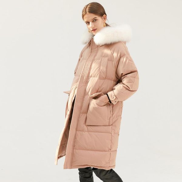 women's down & parkas janveny winter jacket large natural fur hooded long parka 90% duck coat female feather puffer coats, Black
women's down & parkas janveny winter jacket large natural fur hooded long parka 90% duck coat female feather puffer coats, Black