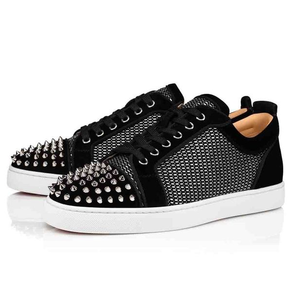 france paris men's red bottom sneakers junior spikes orlato low-sneaker,red soles sports shoes black calfskin suede with bo 
france paris men's red bottom sneakers junior spikes orlato low-sneaker,red soles sports shoes black calfskin suede with bo