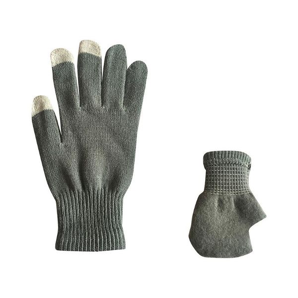 five fingers gloves 1pair winter cashmere knit silicone non-slip thicken warm fleece magic windproof glove soft stretchy #, Blue;gray
five fingers gloves 1pair winter cashmere knit silicone non-slip thicken warm fleece magic windproof glove soft stretchy #, Blue;gray