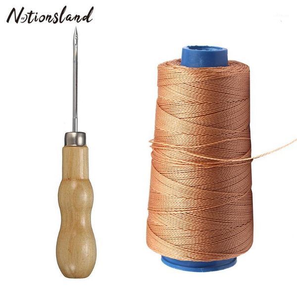 1pc sewing waxed thread durable strong hand stitching thread with professional leather wood handle awl for leather shoe craft1, Black
1pc sewing waxed thread durable strong hand stitching thread with professional leather wood handle awl for leather shoe craft1, Black