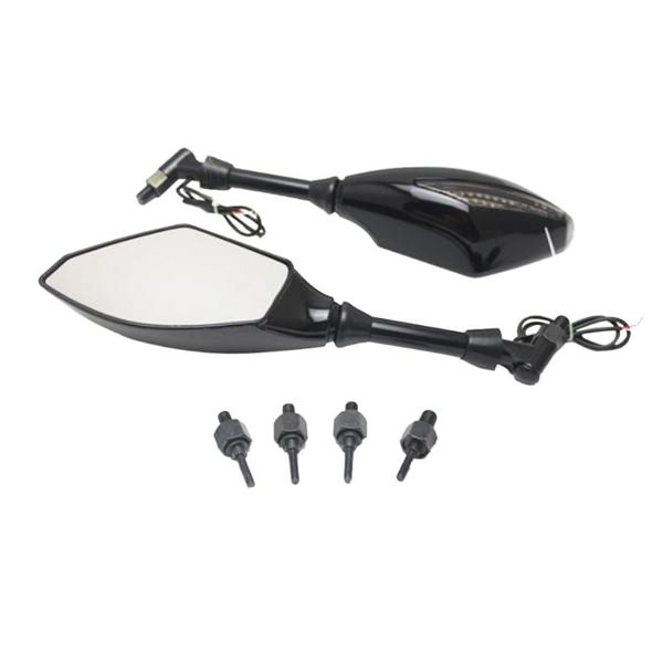 1 pair rearview side mirrors with led turn signal light for motorcycle replacement body parts
1 pair rearview side mirrors with led turn signal light for motorcycle replacement body parts