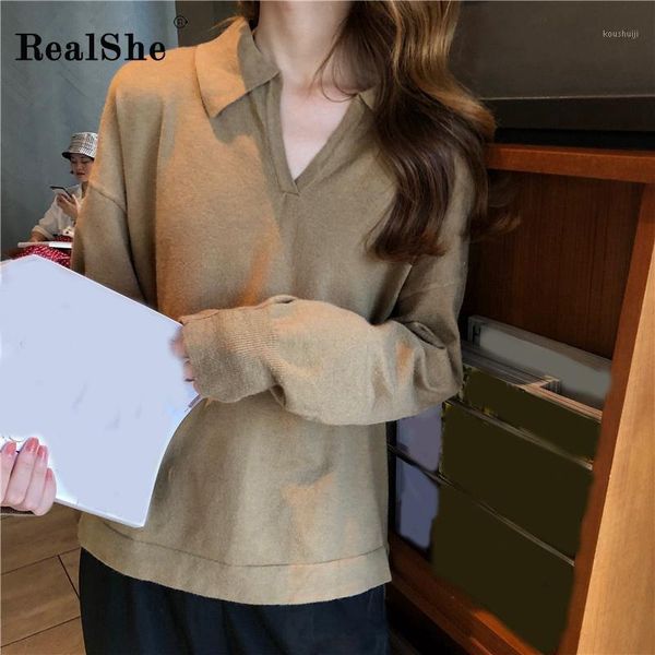 realshe split sweater women 2020 turn-down collar lantern sleeve sweaters for women spring casual elegant solid knitted sweater1, White;black
realshe split sweater women 2020 turn-down collar lantern sleeve sweaters for women spring casual elegant solid knitted sweater1, White;black