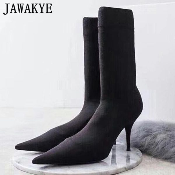 new high heels knitted sock boots women pointy toe ankle boots black sock shoes woman high heel shoes winter party woman1
new high heels knitted sock boots women pointy toe ankle boots black sock shoes woman high heel shoes winter party woman1