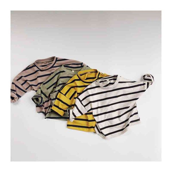 children's striped t-shirt 2020 spring new korean round neckline t-shirt long-sleeved cotton shirt boys girls girls g1224, Blue
children's striped t-shirt 2020 spring new korean round neckline t-shirt long-sleeved cotton shirt boys girls girls g1224, Blue