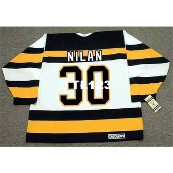 740s #30 chris nilan boston bruins 1992 ccm vintage retro home hockey jersey or custom any name or number retro jersey, Black
740s #30 chris nilan boston bruins 1992 ccm vintage retro home hockey jersey or custom any name or number retro jersey, Black