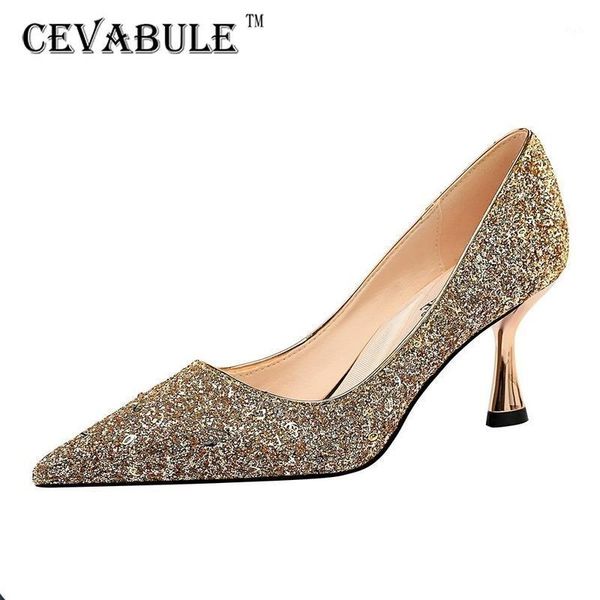 dress shoes cevabule 7cm fashion metal heel high shallow mouth pointed sparkle sequins nightclub single heels ds1, Black
dress shoes cevabule 7cm fashion metal heel high shallow mouth pointed sparkle sequins nightclub single heels ds1, Black
