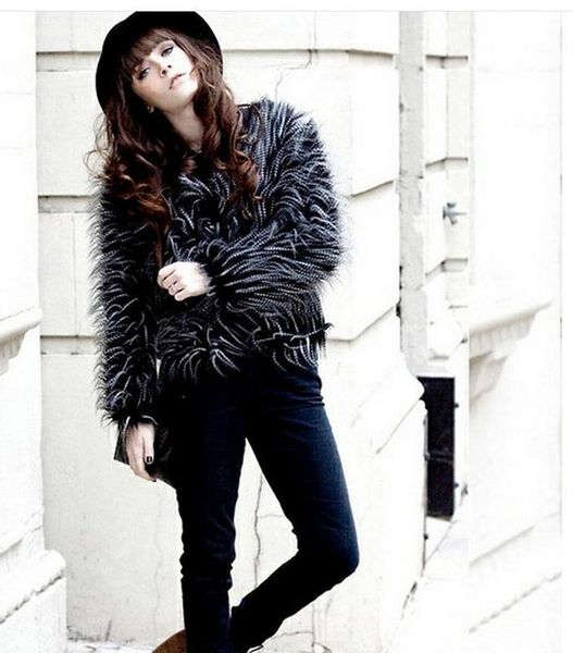women's fur & faux 9xl women imitation peacock hair jacket large size casual man-made winter autumn female coats casaco de pele cj53, Black
women's fur & faux 9xl women imitation peacock hair jacket large size casual man-made winter autumn female coats casaco de pele cj53, Black