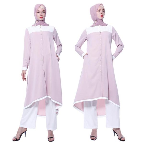 ethnic clothing 2pcs abaya muslim women long sleeve casual blouse +pants sets islamic clothes arab malay bangladesh suits prayer full co, Red
ethnic clothing 2pcs abaya muslim women long sleeve casual blouse +pants sets islamic clothes arab malay bangladesh suits prayer full co, Red