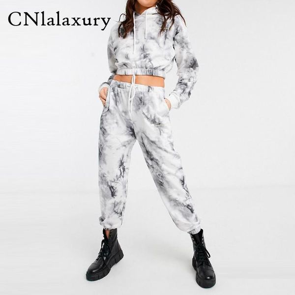women high street vintage tie-dyed print hoodie women sweatshirt and jogging trousers pants two pieces set tracksuit1, Gray
women high street vintage tie-dyed print hoodie women sweatshirt and jogging trousers pants two pieces set tracksuit1, Gray
